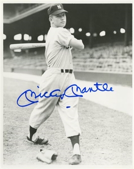 Mickey Mantle Signed 8x10 Photograph (PSA/DNA 10)